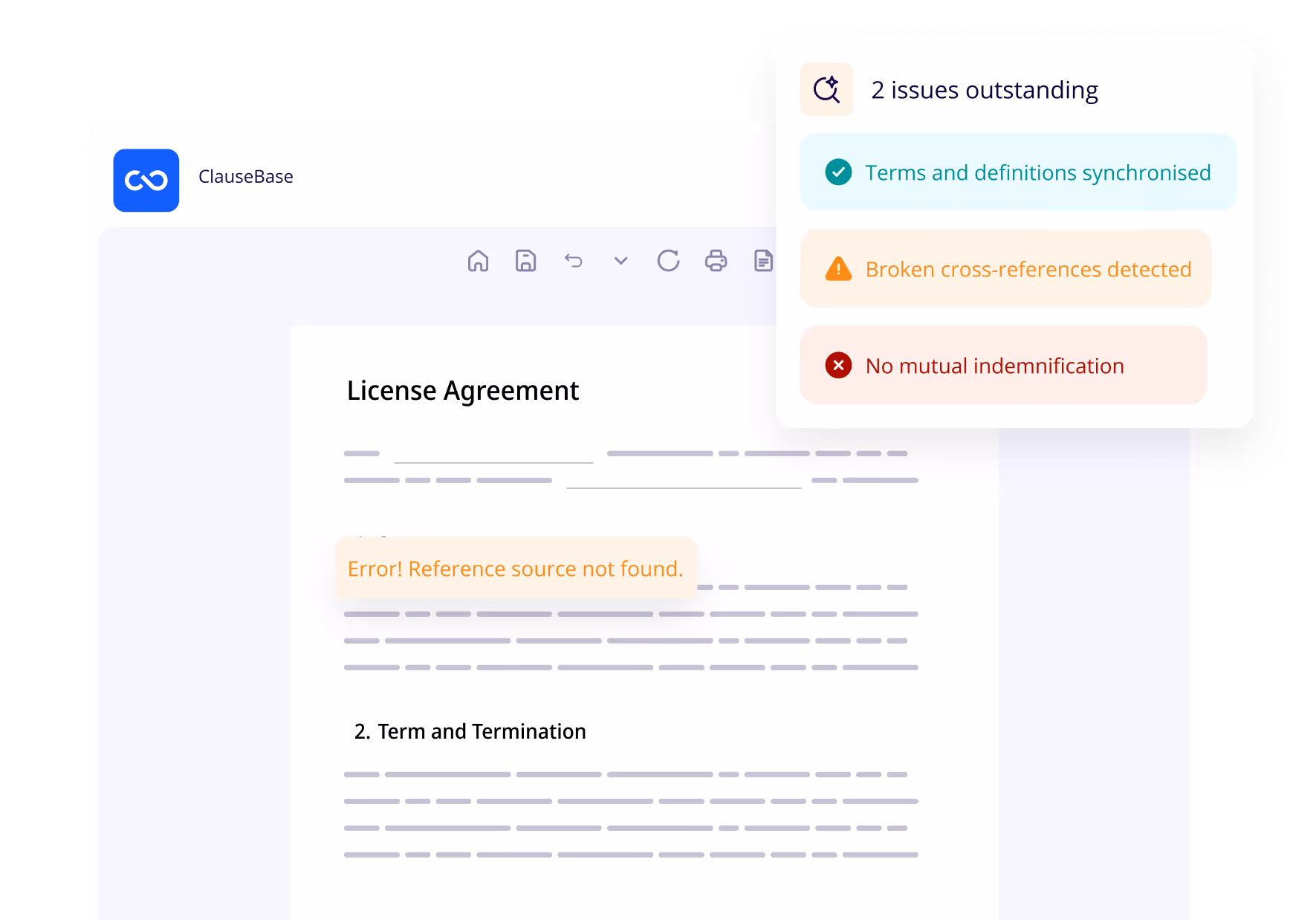 ClausBase is using AI to scan and review your legal documents for any issues. 