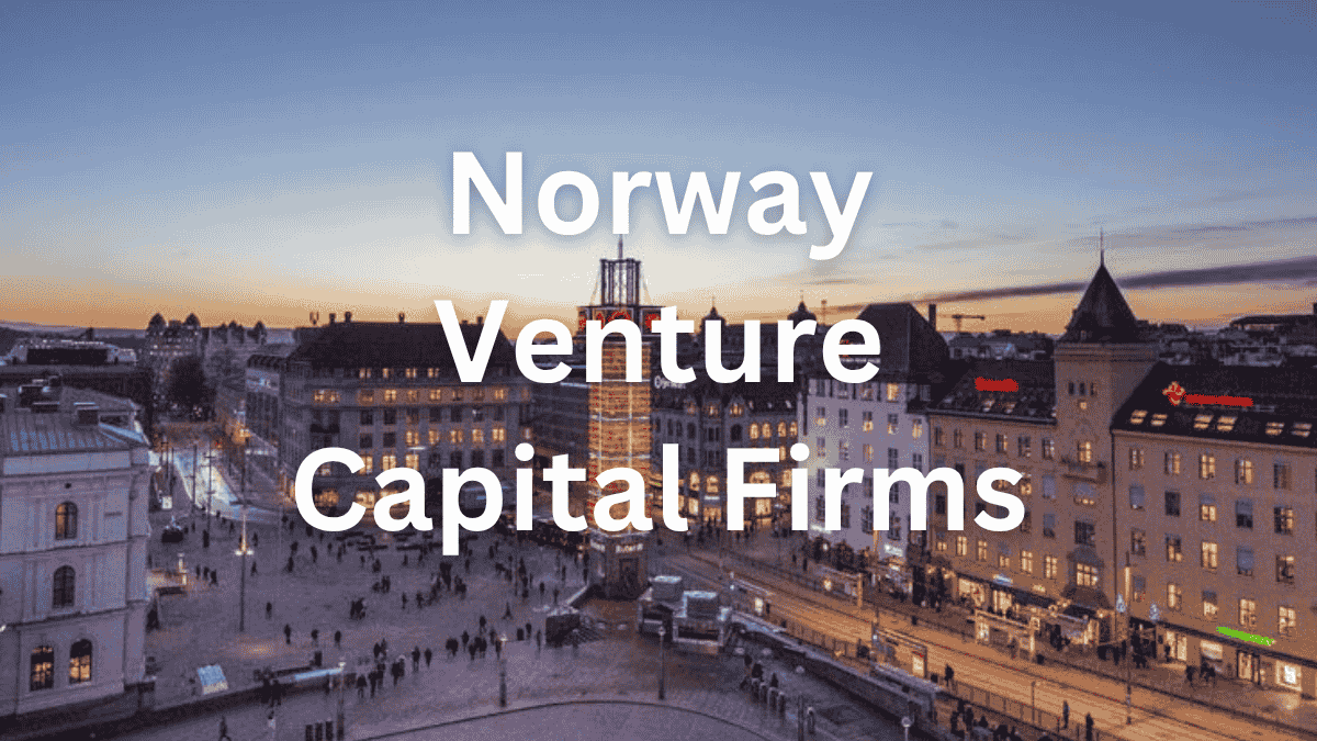 Oslo skyline with modern buildings and fjord view, highlighting Norway’s growing startup scene and VC firms
