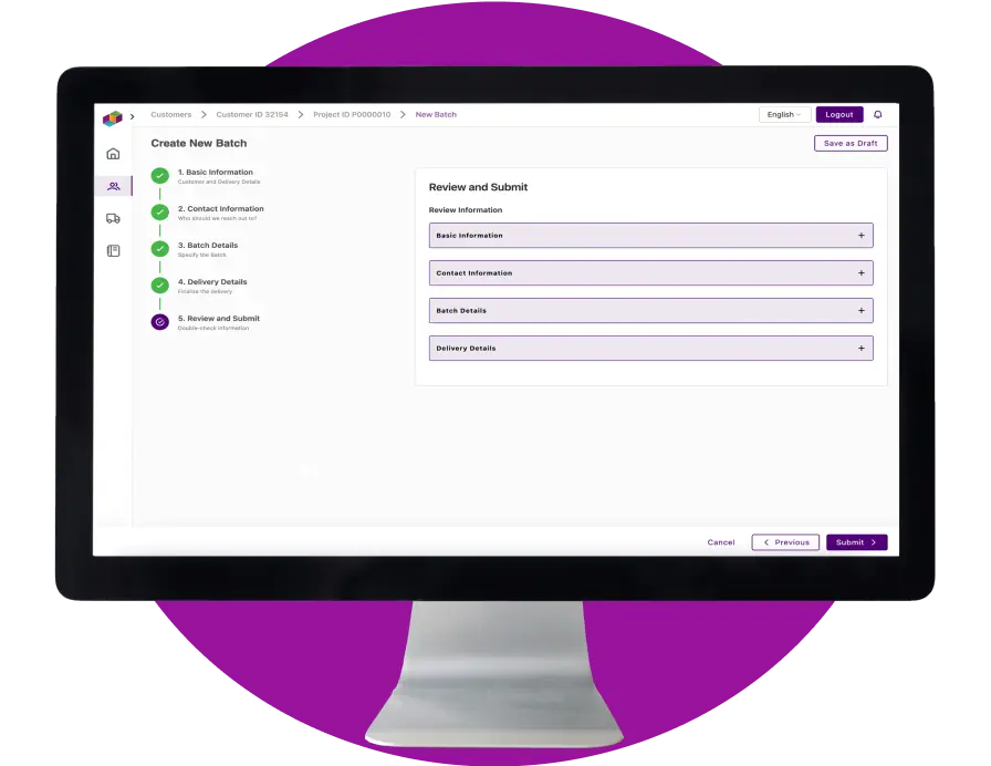 Working Model screen