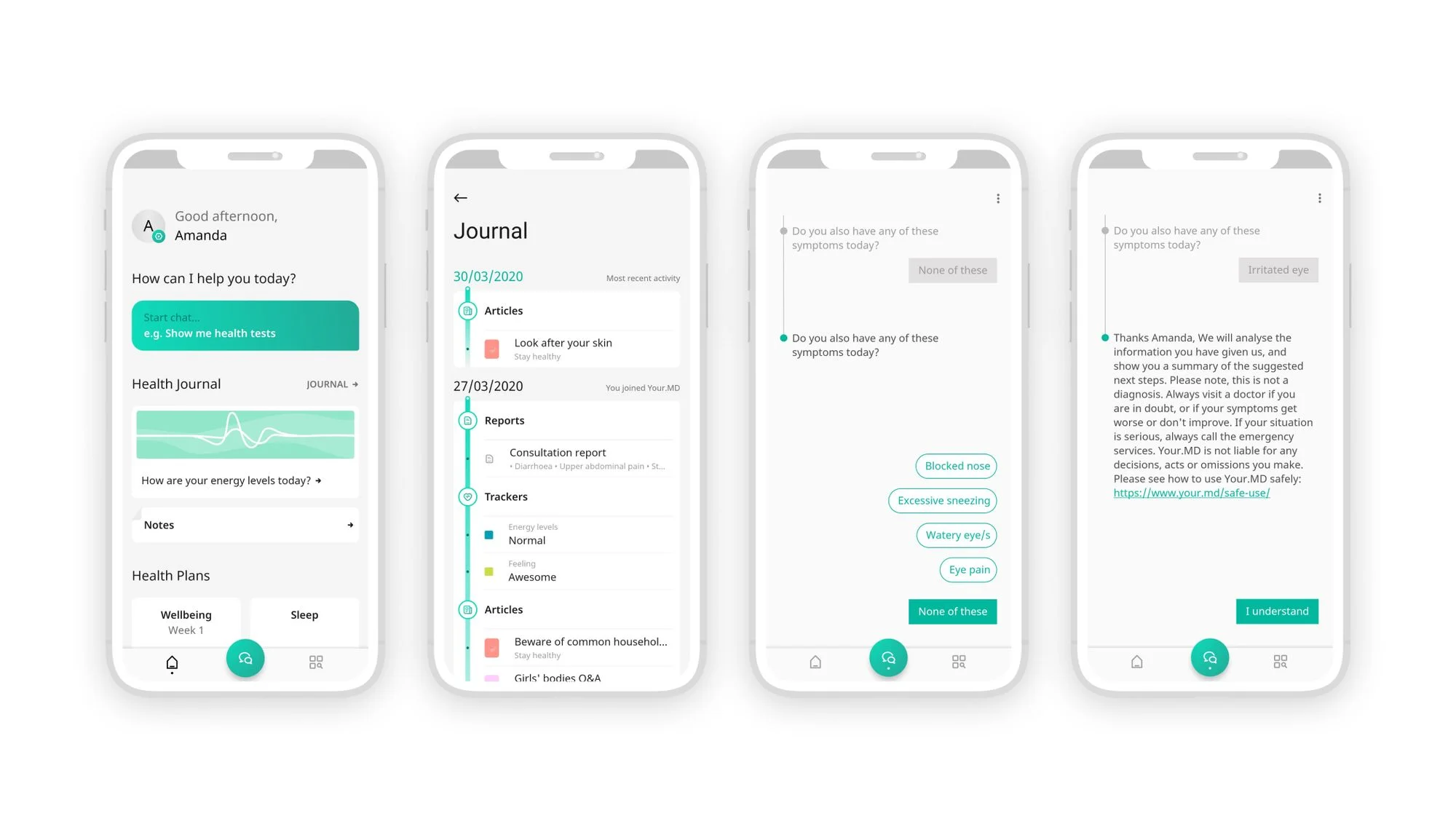 Healthily mobile app