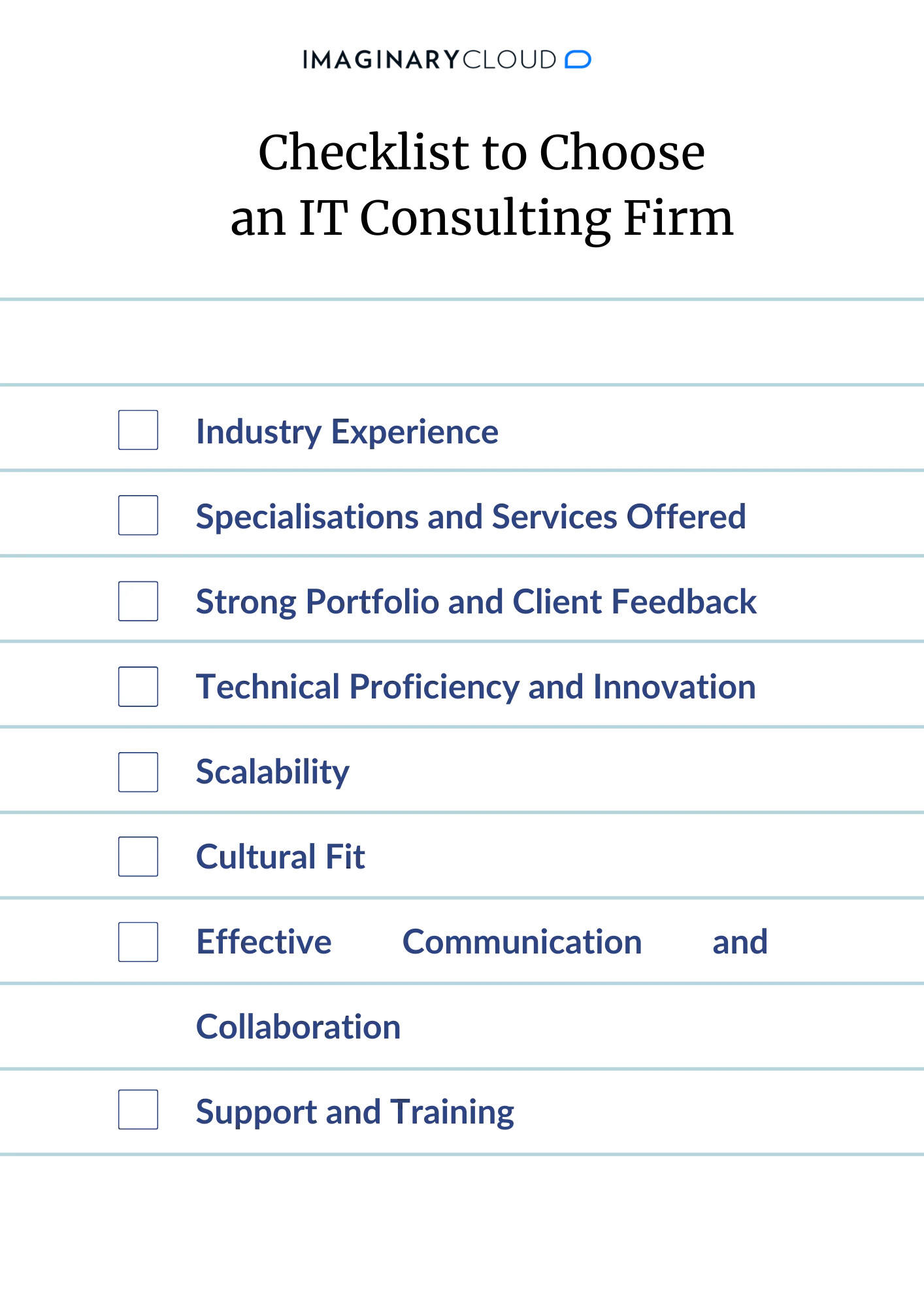 Checklist to Choose an IT Consulting Service