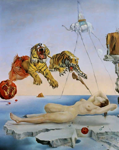 1944 / Dream Caused by the Flight of a Bee around a Pomegranate a Second Before Awakening by Salvador Dalí / Surrealism