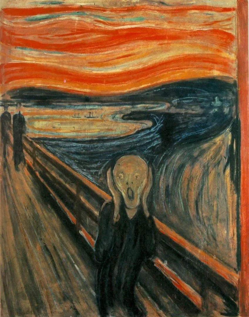 1893 / THE SCREAM BY EDVARD MUNCH / EXPRESSIONISM