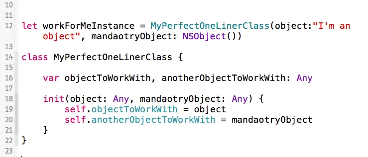 MyPerfectOneLinerClass