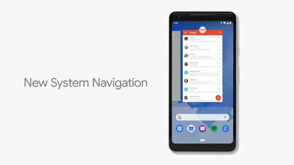 Picture of an example of a gesture navigation