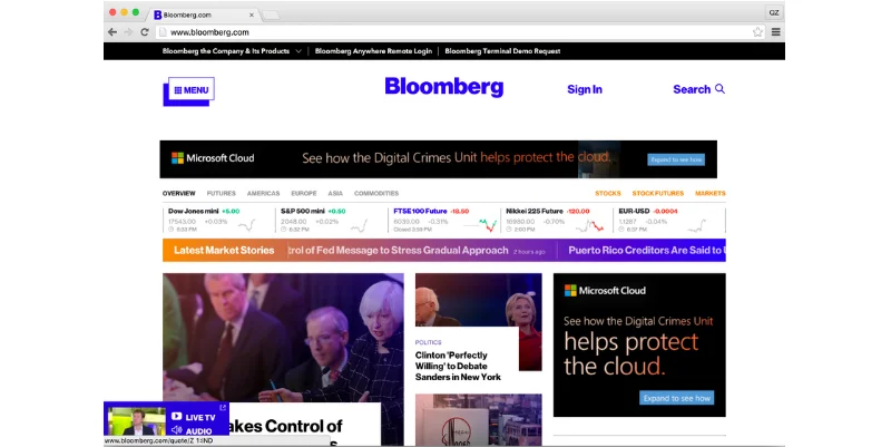 Bloomberg Website (2016)