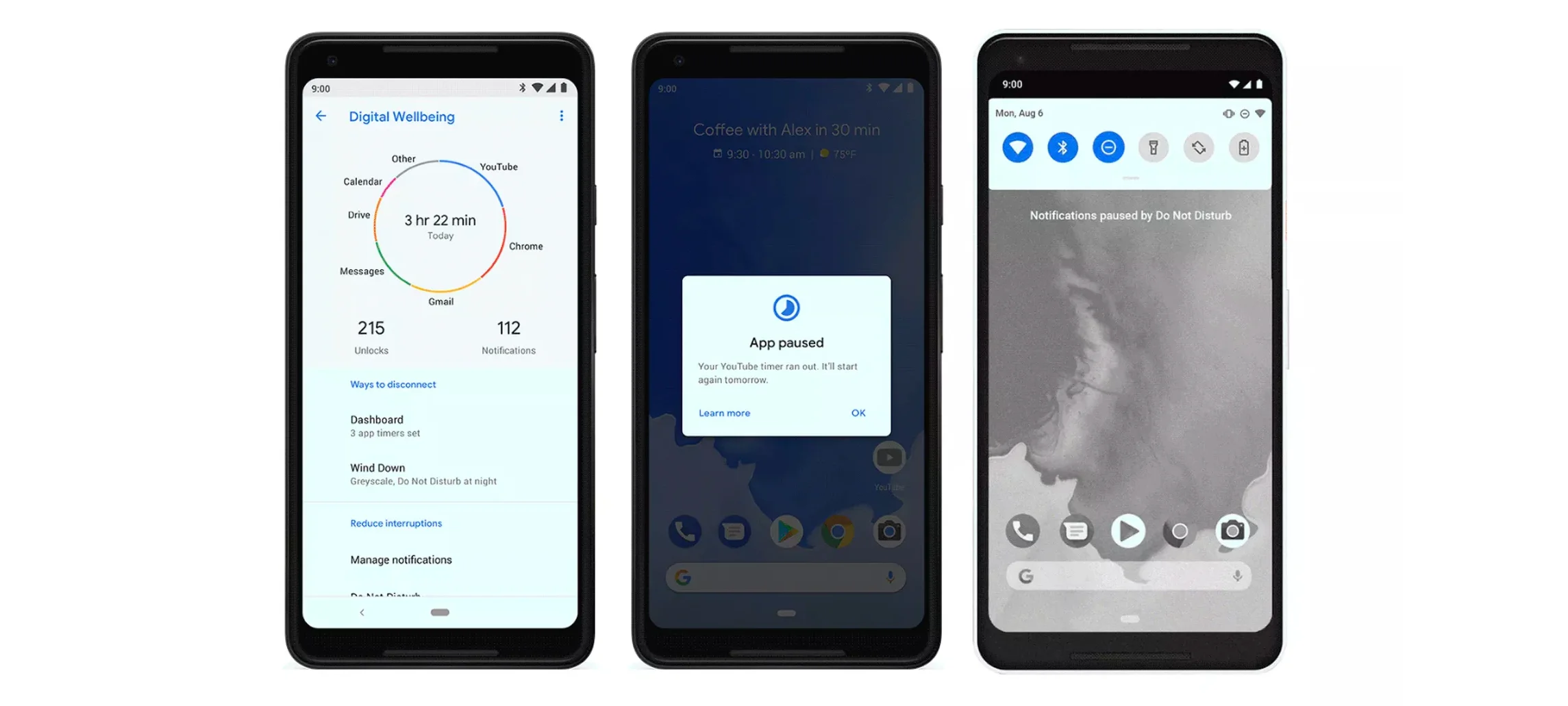 Google's Digital Wellbeing in action.