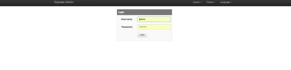 Express Admin Login