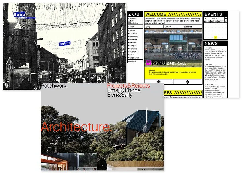 THTTP://CHRISTOPHERBABB.COM; HTTP://WWW.ZKU-BERLIN.ORG; HTTP://PATCHWORKARCHITECTURE.CO.NZ