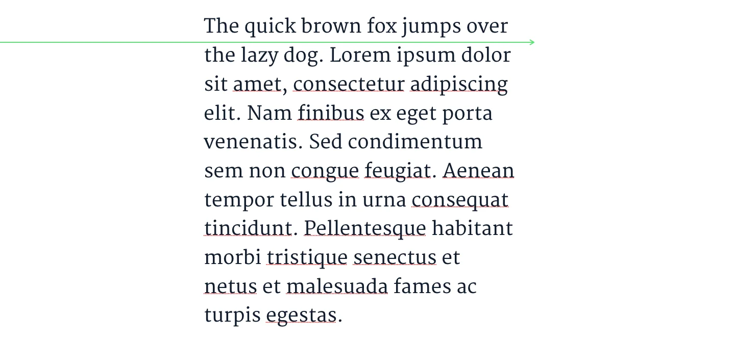 Line Spacing Example