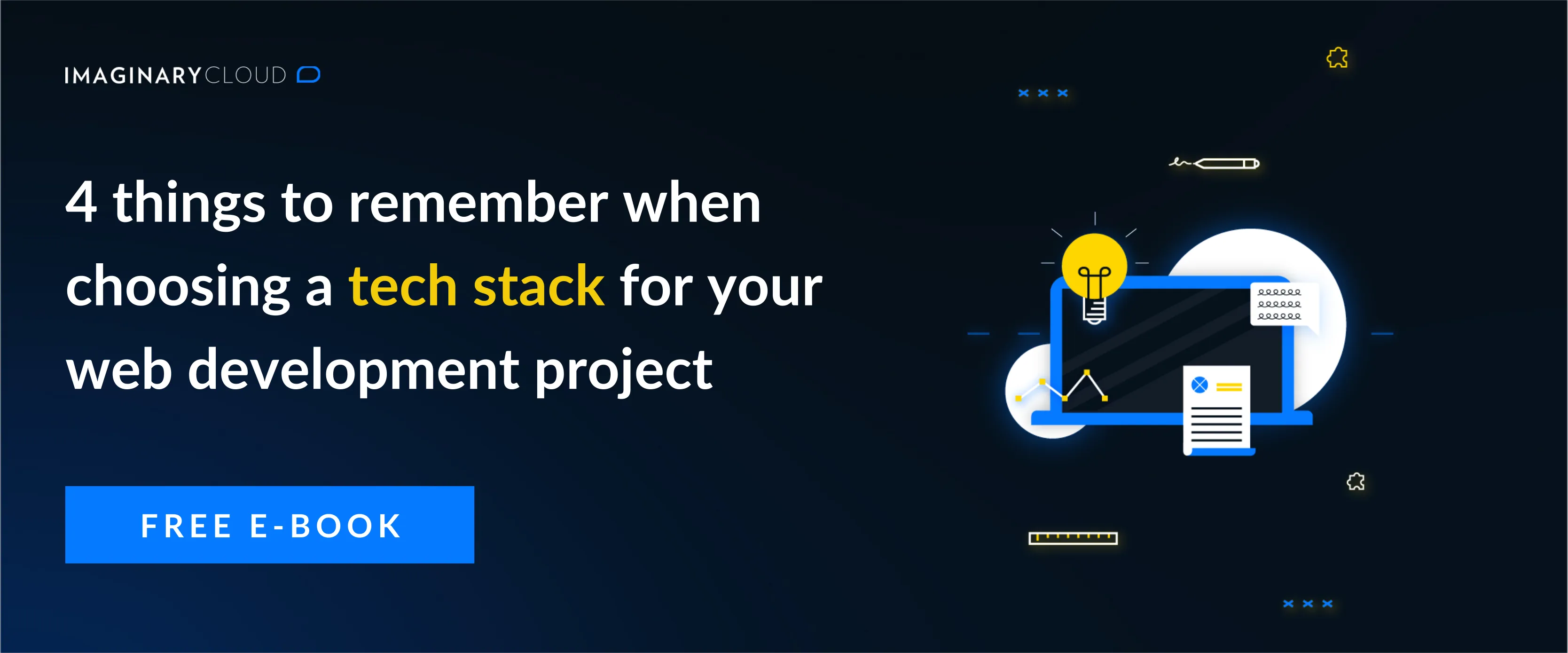 Four things to remember when choosing a tech stack e-book call-to-action
