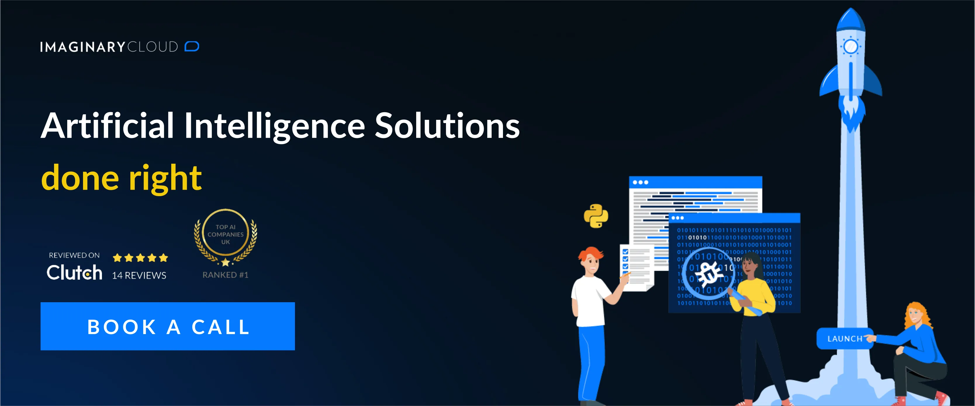 Artificial intelligence solutions call-to-action