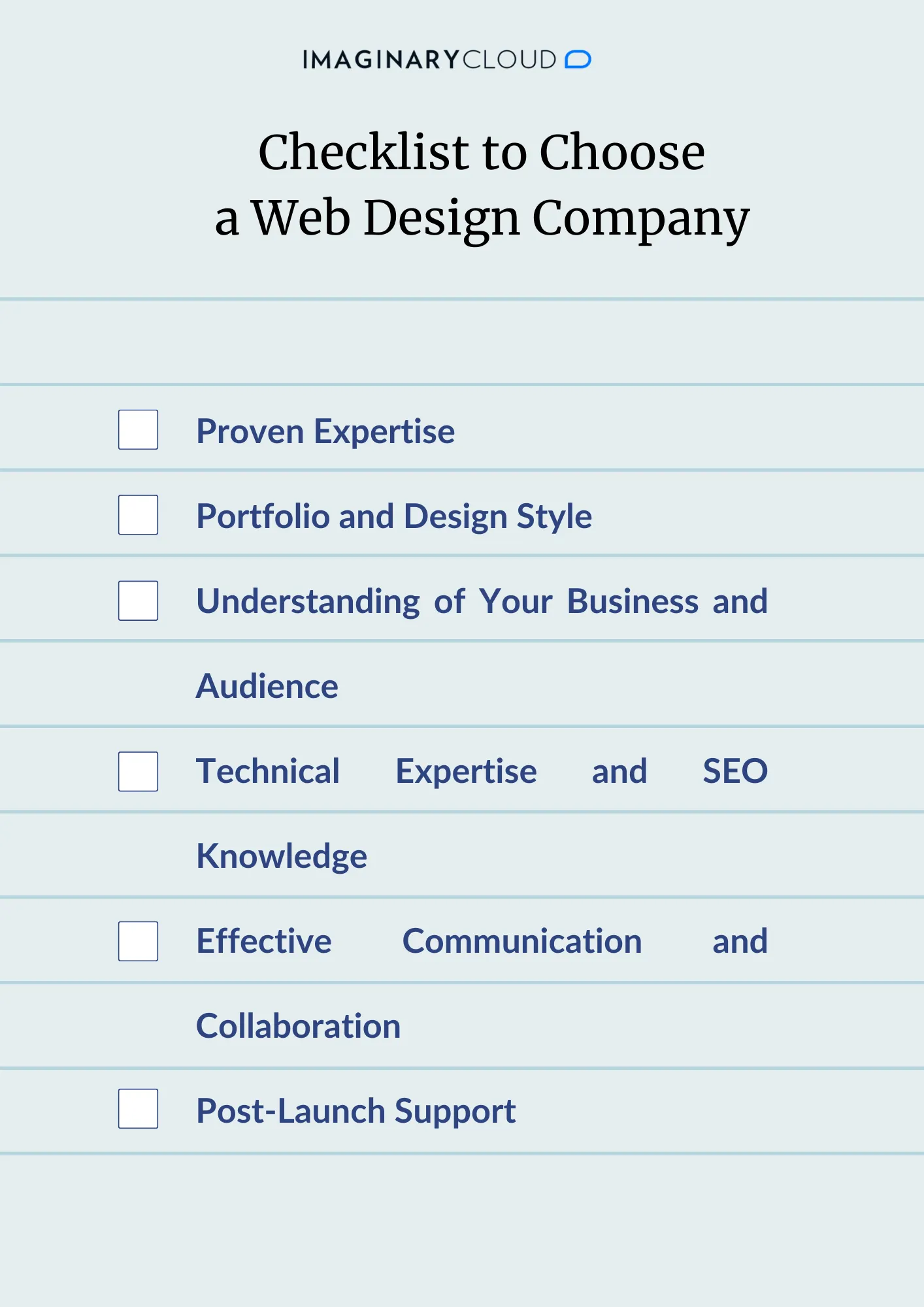 Checkliste für die Auswahl eines Webdesign-Unternehmens