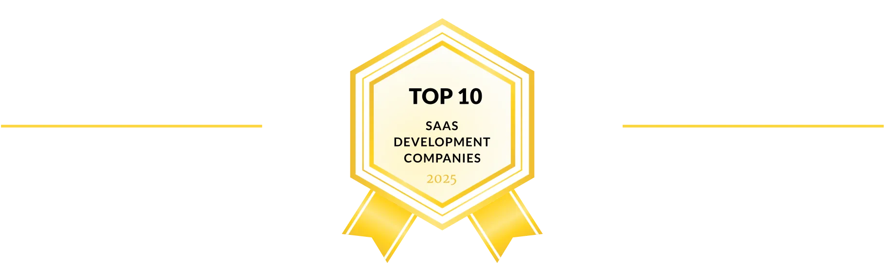 Badge des meilleures sociétés de développement SaaS