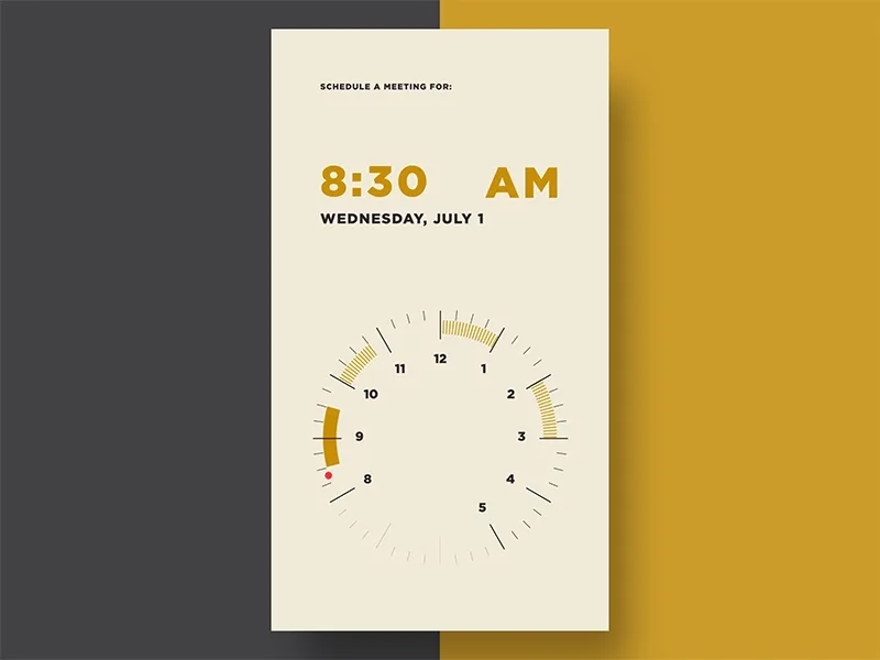 Examples of UI/UI interfaces for mobile