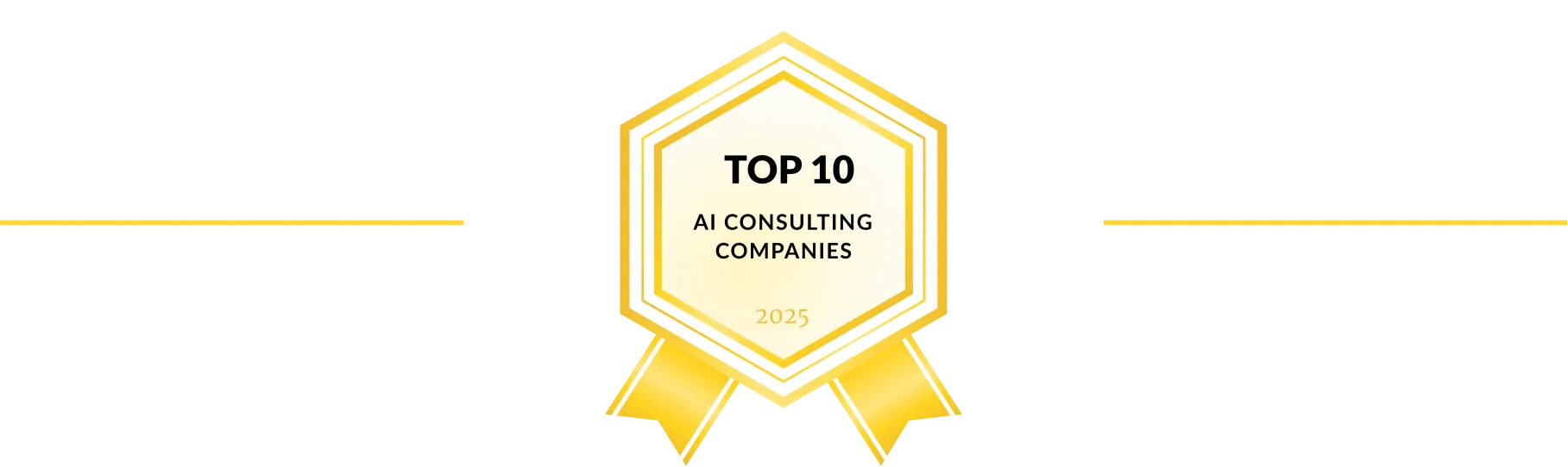 Top 10 AI consulting companies badge