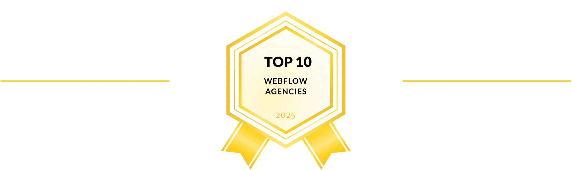 top webflow agencies badge