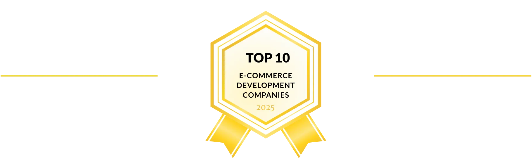 top e-commerce development companies badge