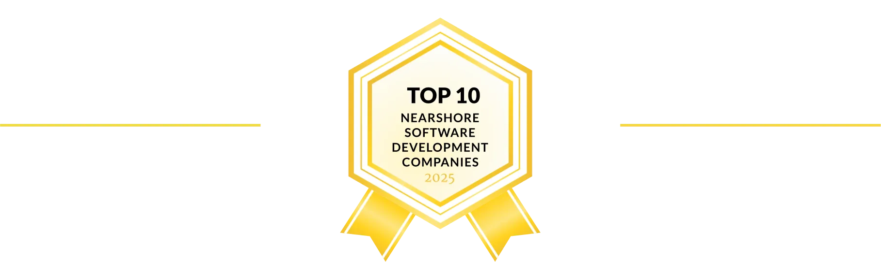 top nearshore software development companies badge