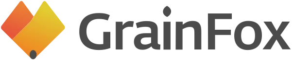 grainfox logo white version