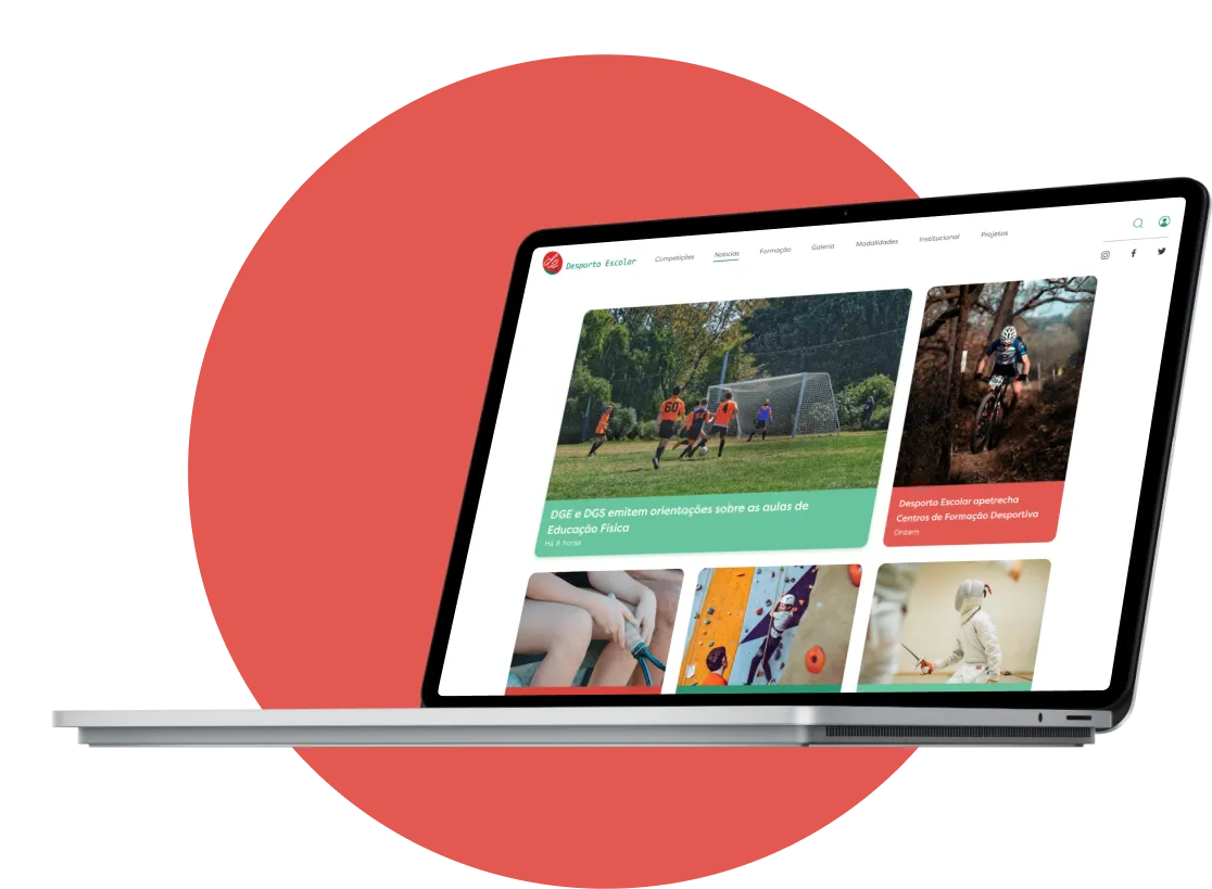 Sport Escolar project screen