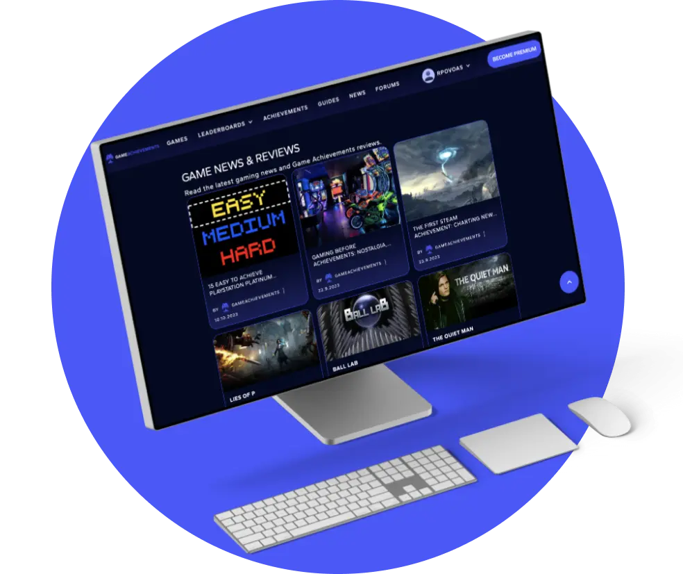 Projektskærm til Game Achievements