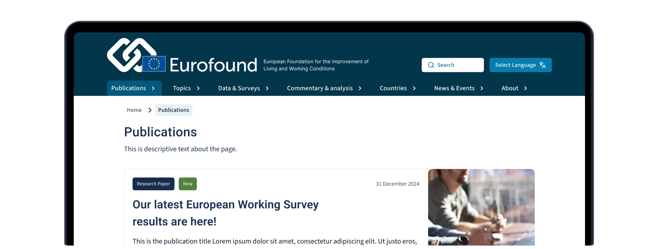 Eurofound Redesign