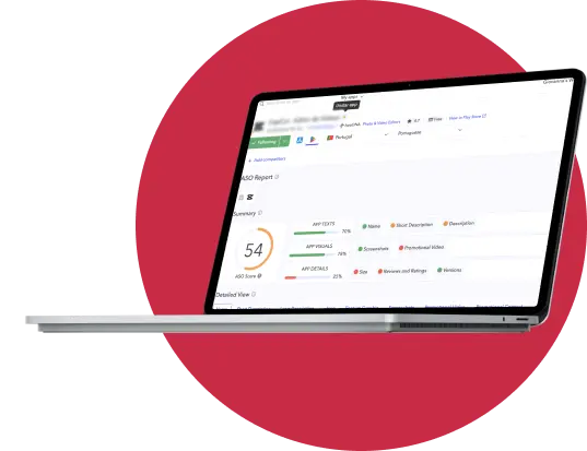 AppTweak's project screen