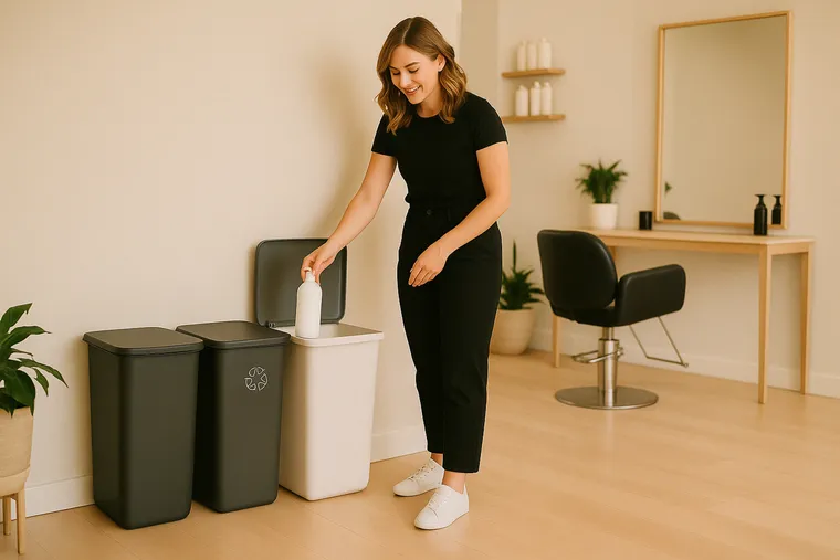 Gérer les déchets dans un salon de coiffure : nos conseils 