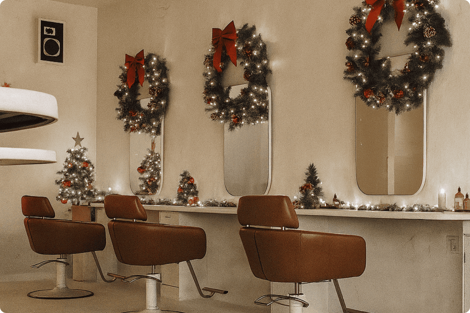 Nos astuces pour bien décorer la vitrine de son salon de beauté pour les fêtes