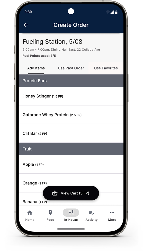 Red Card app fuel station tracking screen