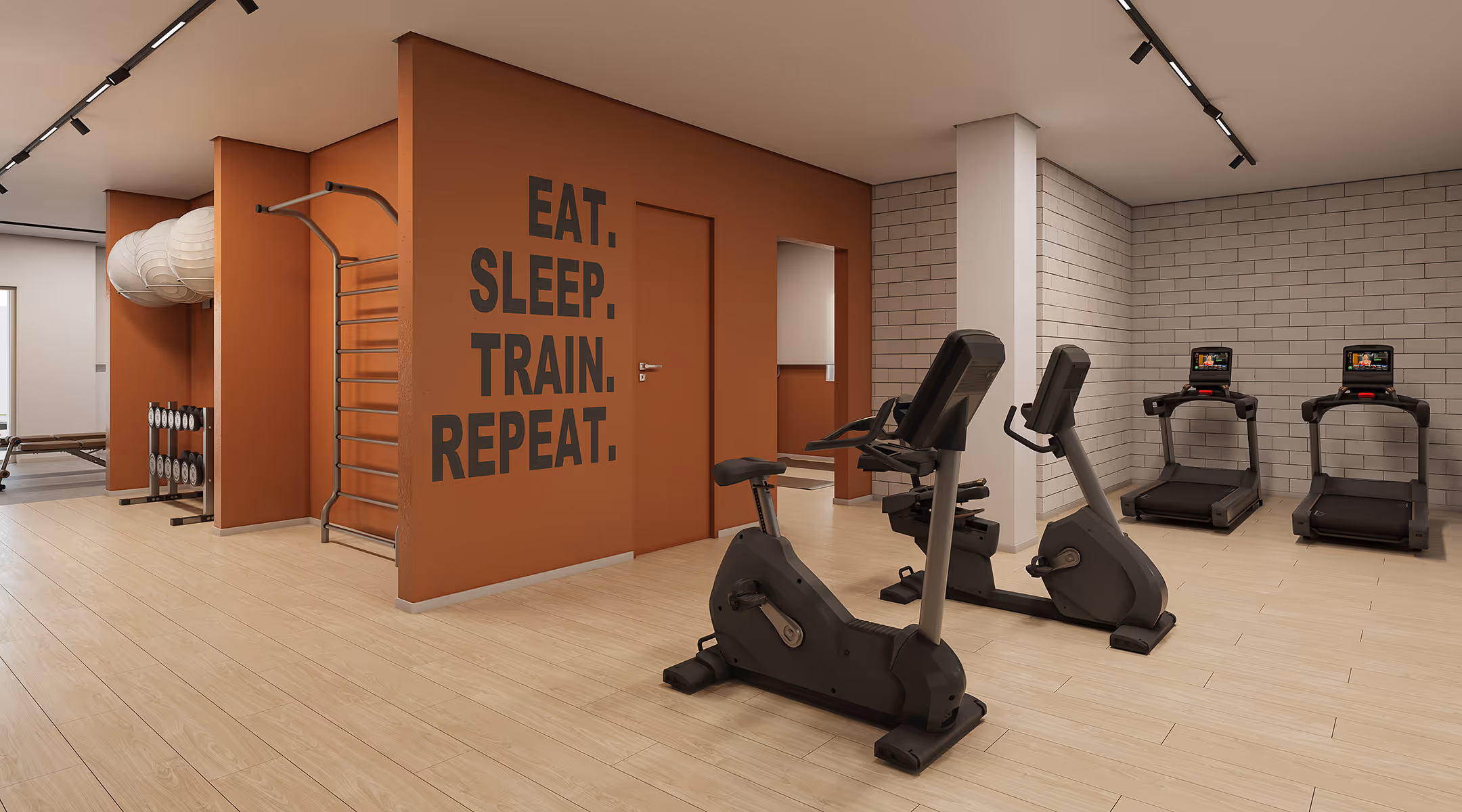 Perspectiva ilustrada do fitness
