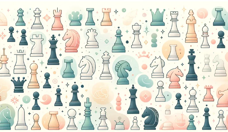 chess pieces - material imbalance