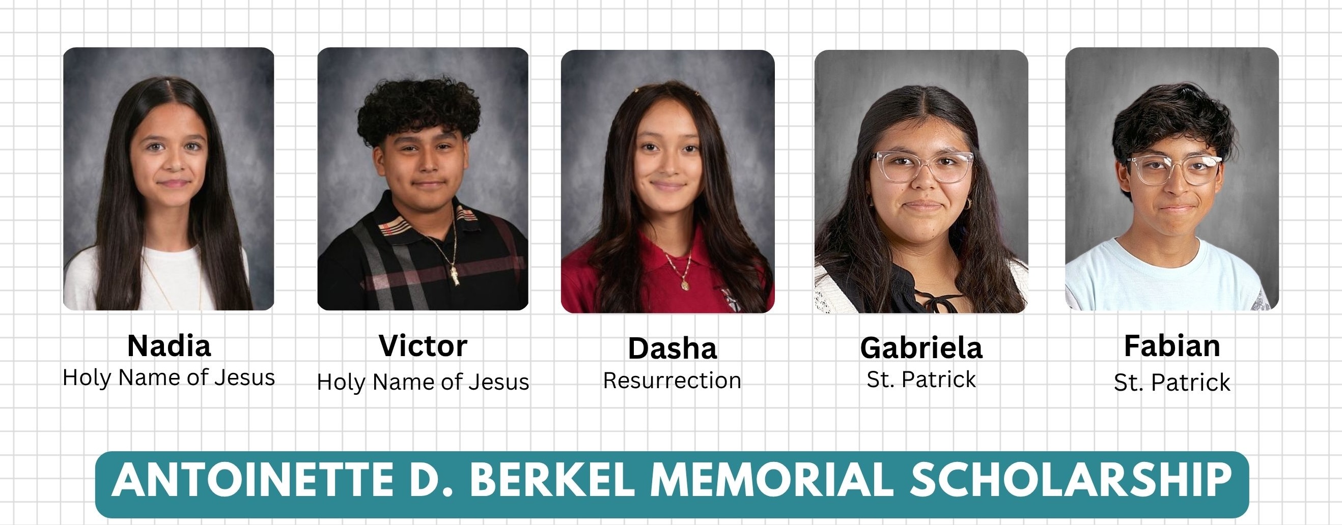 2025 Antoinette D. Berkel Memorial Scholarship Recipients