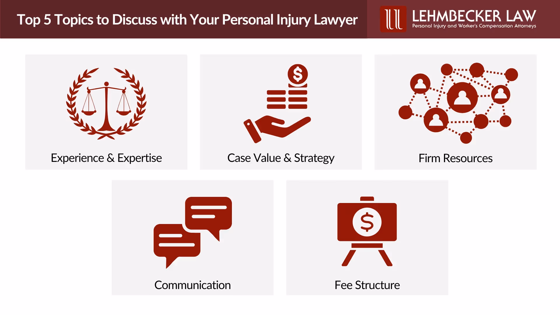  Top 5 Topics to Discuss with Your Personal Injury Lawyer
