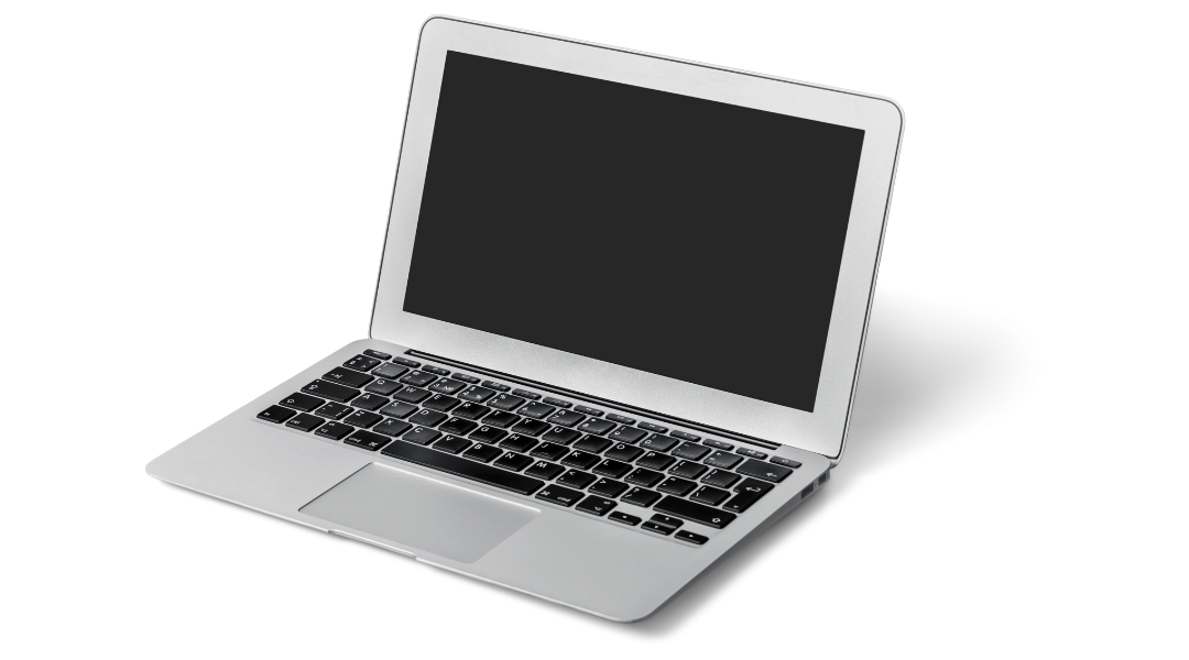 An Apple Mac laptop