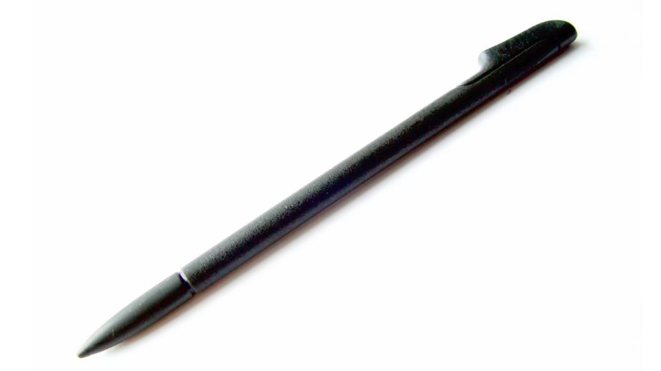 A black stylus pen.