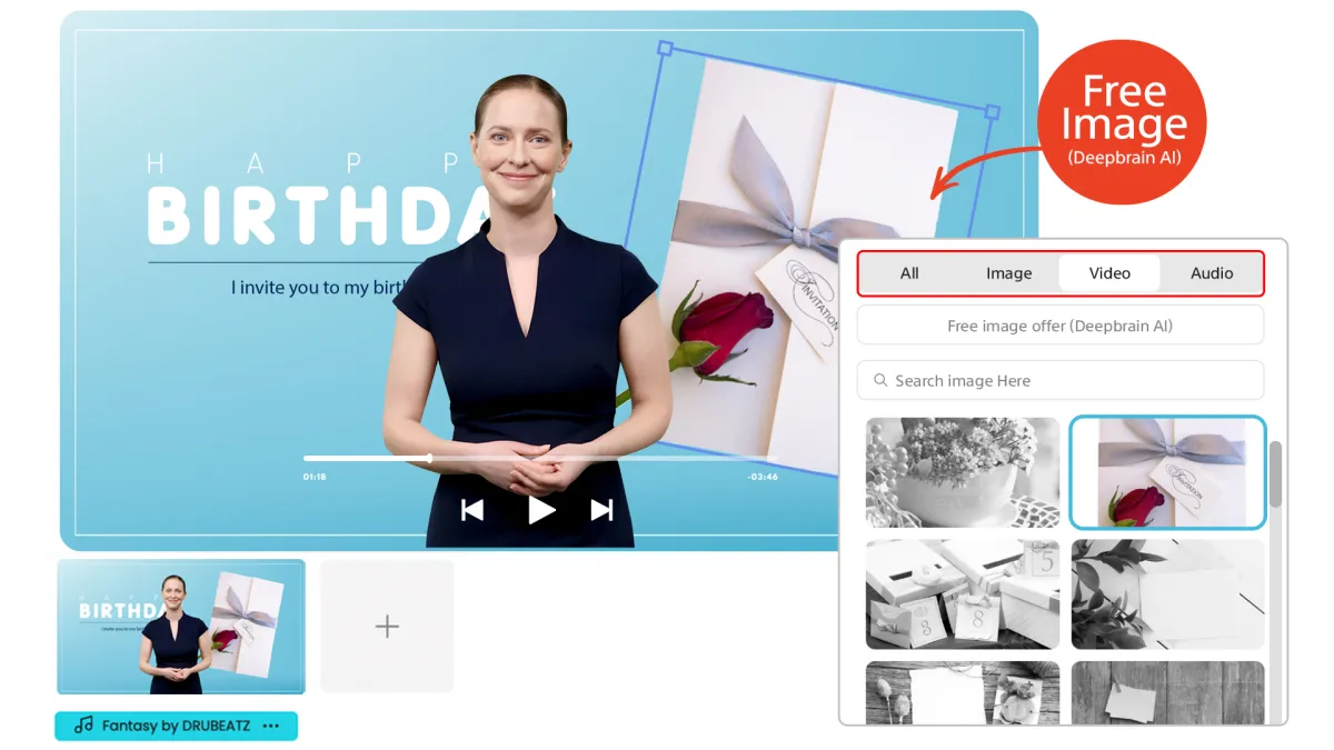 Đồ họa cổ phiếu để tạo lời mời video hiệu quả