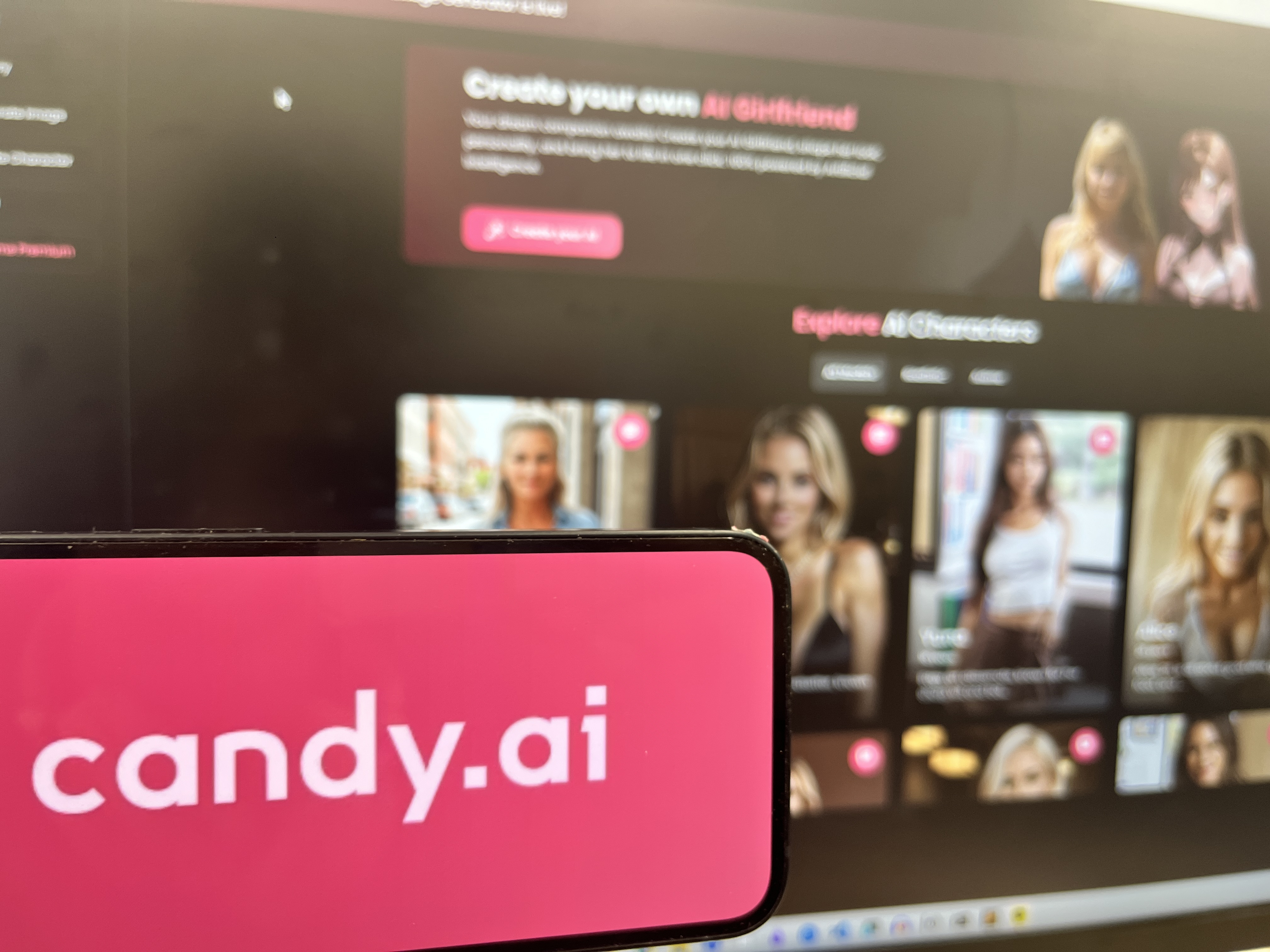 candy.ai logo and site