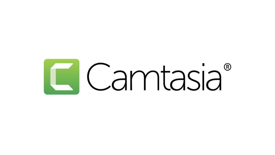 Camtasia video editor's logo with a "C" inside of a green box.