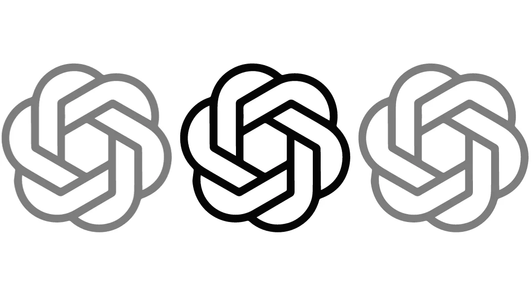 3 ChatGPT logos in a row