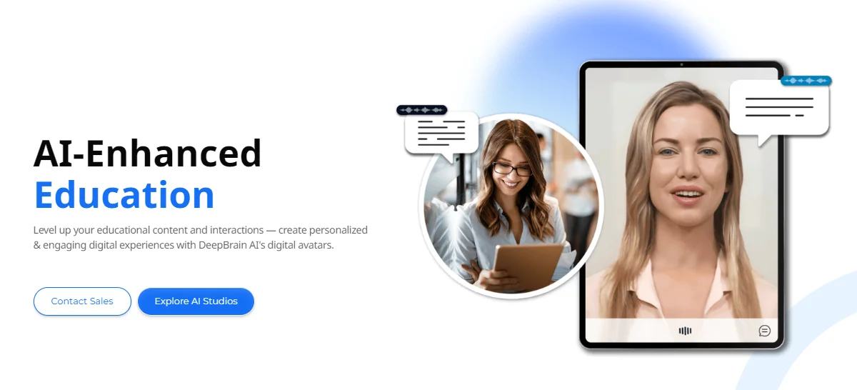 AI Studios: Elevate learning with personalized content, real-time student support, and streamlined workflows for teachers.