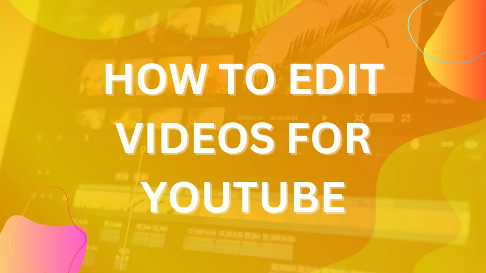 The Adobe Premiere Pro interface with an orange gradient background.