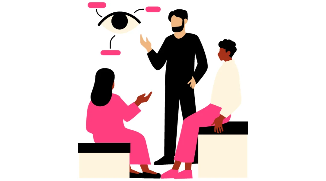 People conduct analysis of how others perceive things.