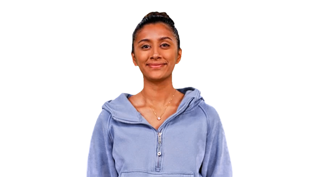 Sara, Blue, AI Spokesperson avatar