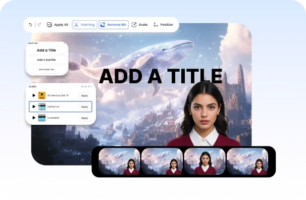 All-in-One Editor for Faster Video Creation