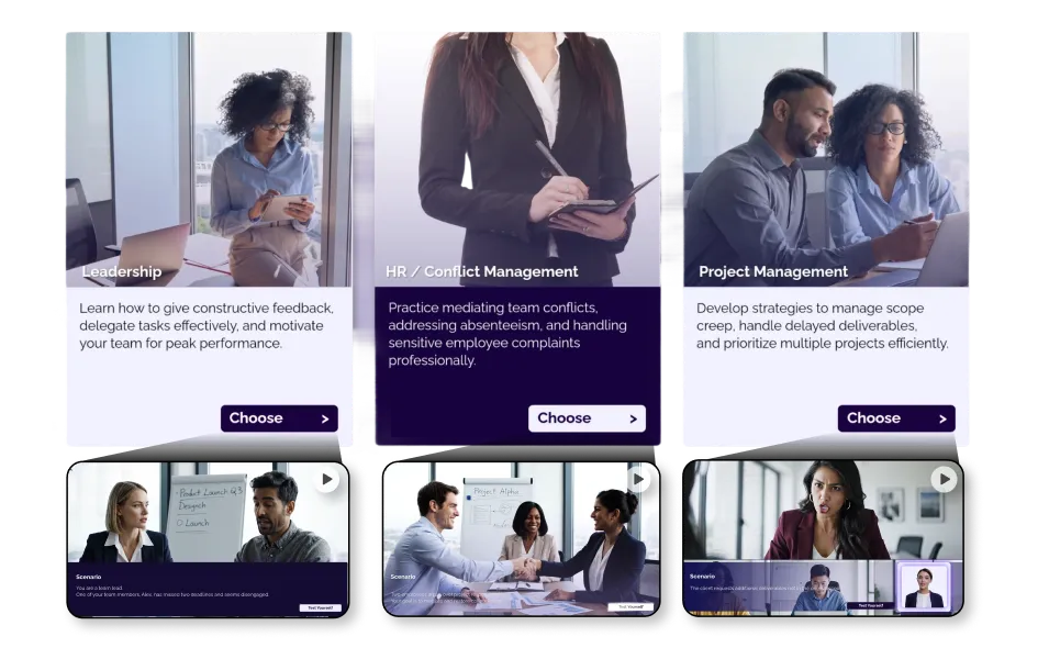 AI voice generator showing multiple voice styles for multilingual dubbing.