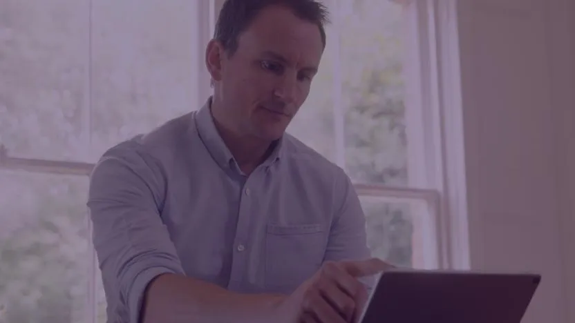 Medable participant on laptop device