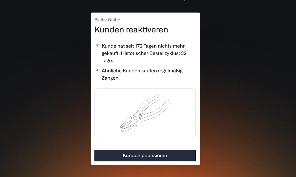 Kunden reaktivieren - Beispiel von Acto
