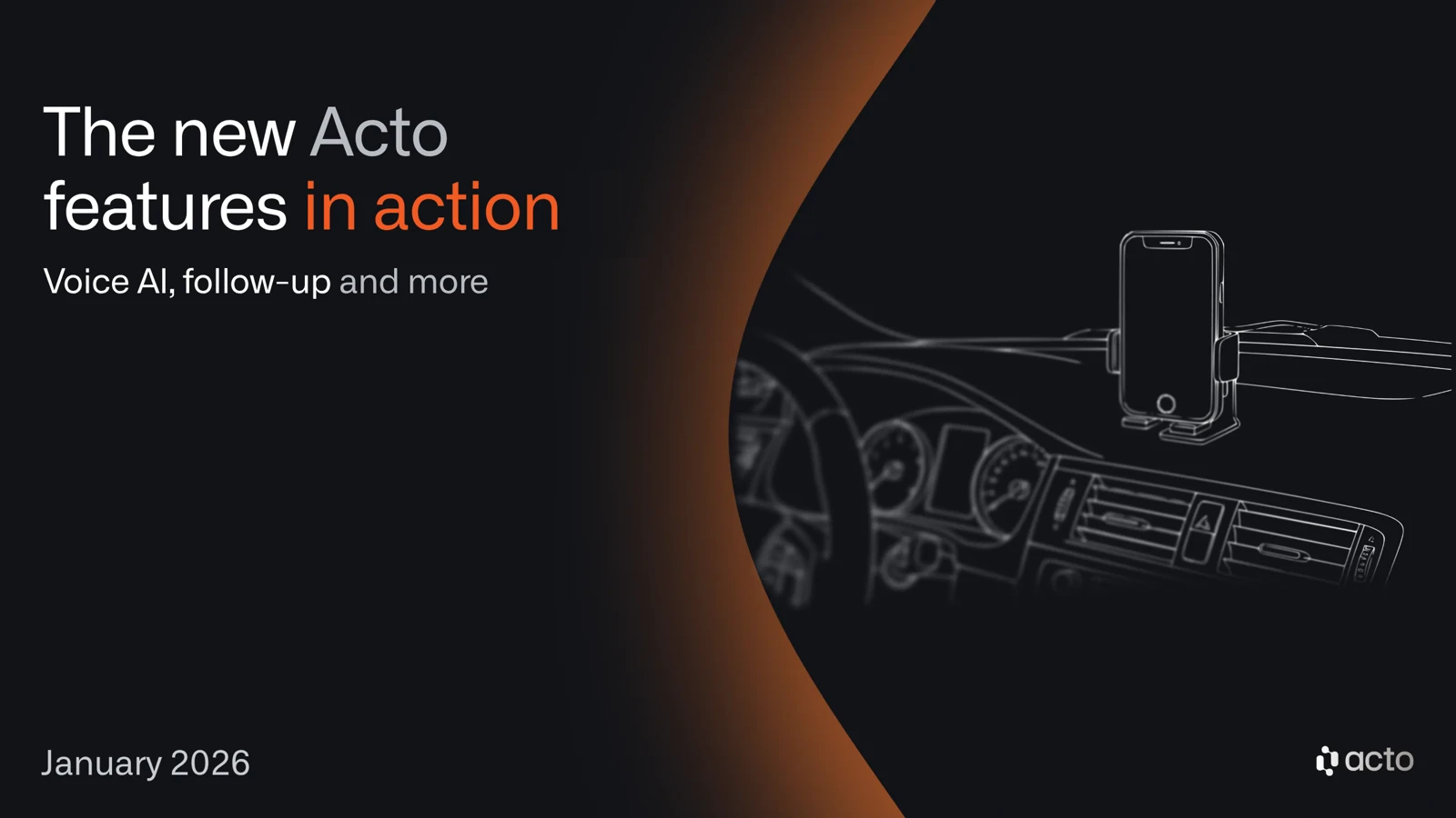 The new Acto features in action: voice AI, follow-up and more (January 2026)